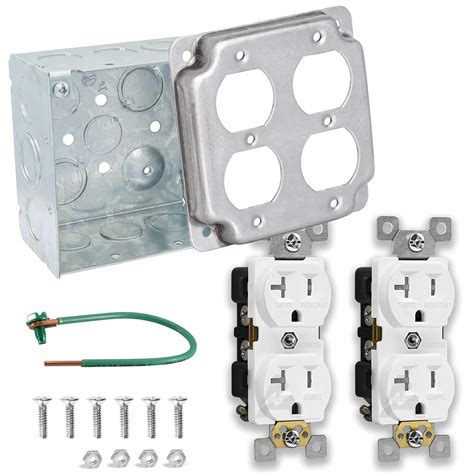 4 in interior surface mount metal outlet box|4.